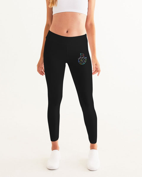 OBW Multicolor Black Emblem Women's Yoga Pants
