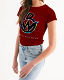 OBW Red Multicolor Women's Tee