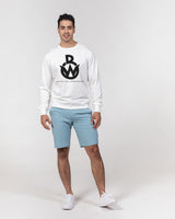 Official Bike Wear Men's Classic French Terry Crewneck Pullover - White