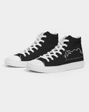 Official Bike Wear Black Men's Hightop Canvas Shoe