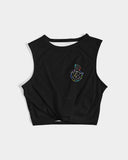 OBW Multicolor Black Emblem Women's Twist-Front Tank