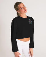 OBW Multicolor Black Emblem Women's Cropped Sweatshirt