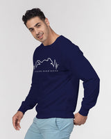 Official Bike Wear Navy Blue Men's Classic French Terry Crewneck Pullover