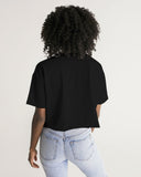 OBW Multicolor Black Emblem Women's Lounge Cropped Tee