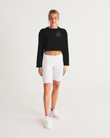 OBW Multicolor Black Emblem Women's Cropped Sweatshirt