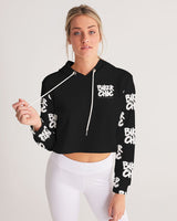 OBW Black Women's Cropped Hoodie