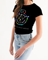 OBW Black Multicolor Women's Tee