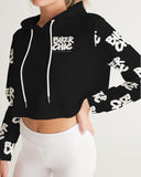 OBW Black Women's Cropped Hoodie