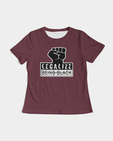 OBW LBB Burgundy Women's Tee