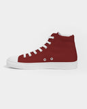 Official Bike Wear Maroon Red Men's Hightop Canvas Shoe