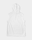 Official Bike Wear Men's Premium Heavyweight Sleeveless Hoodie - White