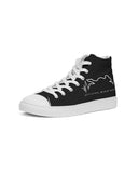 Official Bike Wear Black Men's Hightop Canvas Shoe