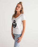 Official Bike Wear Women's V-Neck Tee - White