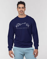 Official Bike Wear Navy Blue Men's Classic French Terry Crewneck Pullover