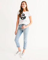 OBW White Multicolor Women's Tee