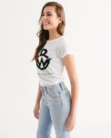 OBW White Multicolor Women's Tee