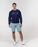 Official Bike Wear Navy Blue Men's Classic French Terry Crewneck Pullover