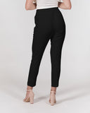 Official Bike Wear Black Women's Belted Tapered Pants