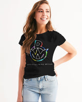 OBW Black Multicolor Women's Tee