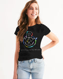 OBW Black Multicolor Women's Tee