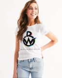 OBW White Multicolor Women's Tee