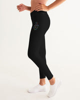 OBW Multicolor Black Emblem Women's Yoga Pants