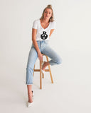 Official Bike Wear Women's V-Neck Tee - White