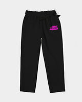 Official Bike Wear Black Women's Belted Tapered Pants