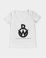 Official Bike Wear Women's V-Neck Tee - White