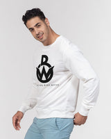 Official Bike Wear Men's Classic French Terry Crewneck Pullover - White