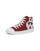 Official Bike Wear Maroon Red Men's Hightop Canvas Shoe