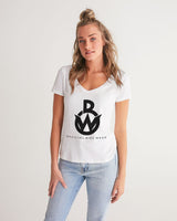 Official Bike Wear Women's V-Neck Tee - White